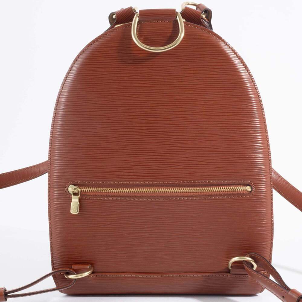 LOUIS VUITTON Brown Leather Backpack - Picture 5 of 16